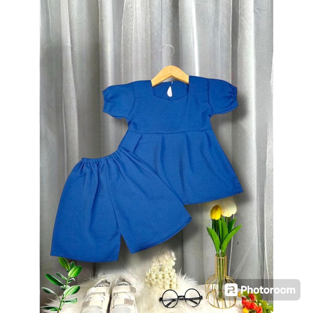Setelan Peplum anak perempuan 1-5Tahun | Setelan Crinkle anak perempuan | Dress anak cewek | Fashion