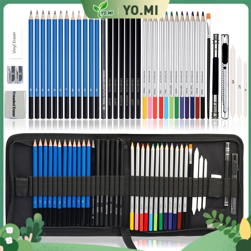 Set Alat Gambar 41 Buah Set Lukisan Pensil Warna Alat Gambar Pensil Berwarna Memberikan