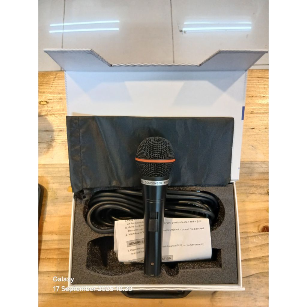 mik Mikropon Adzan mic Condenser Pro87 C/ Pro90 C Kualitas bagus Sensitif Peka Jernih Bersih Empuk