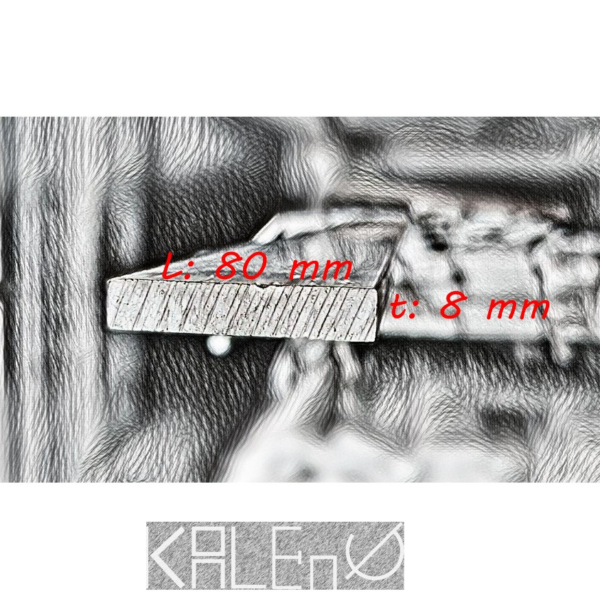 Plat Strip Aluminium 80 x 8 mm