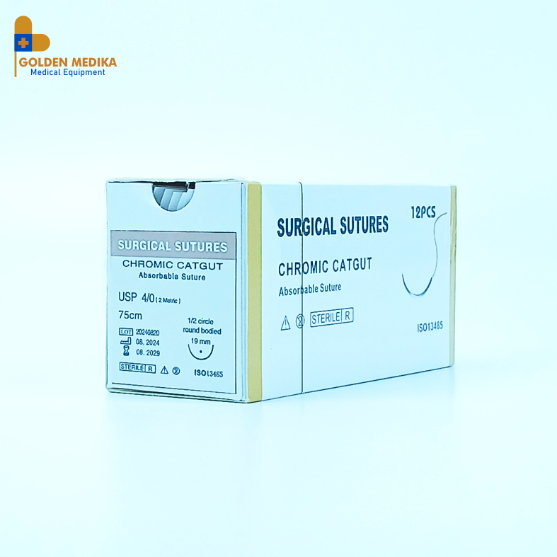 Catgut Chromic 4/0 Plus Jarum (PCS)