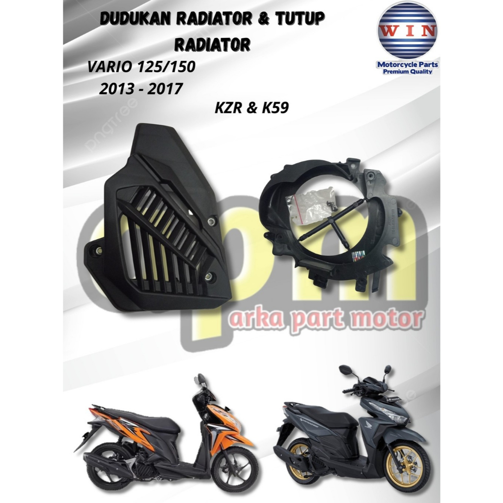 Cover Radiator Honda Vario 125-150 LED 2015-2017 / Dudukan Radiator Vario 125-150 led 2015-2017 / Co