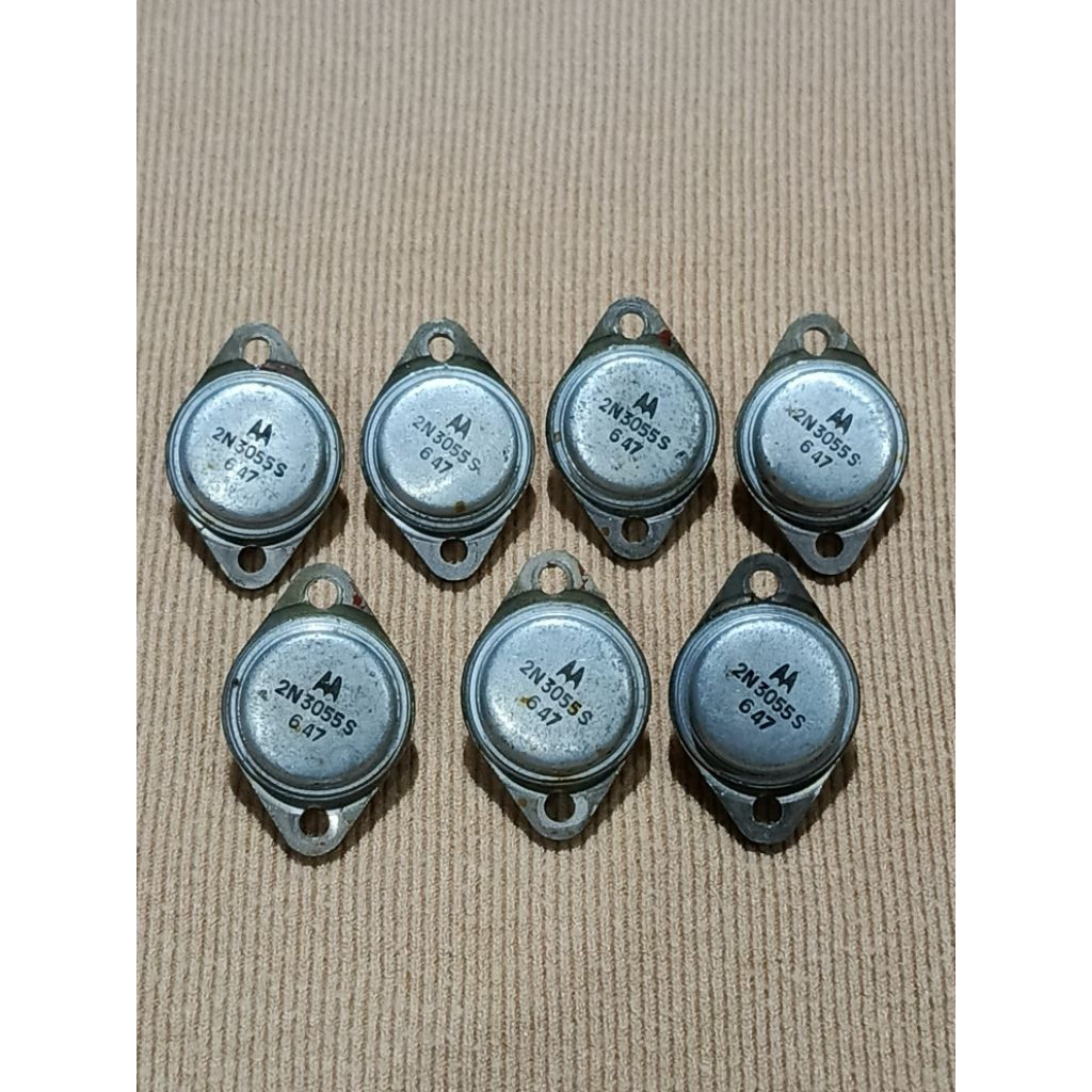 transistor NPN 2N3055 original motorola body alumunium