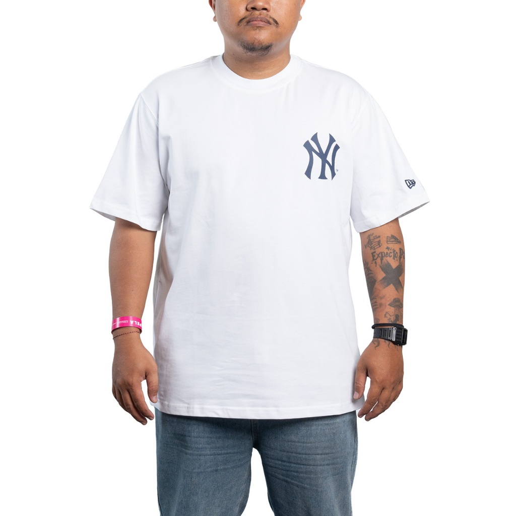 Kaos Mlb New Era NY Yankees Printed Tee White