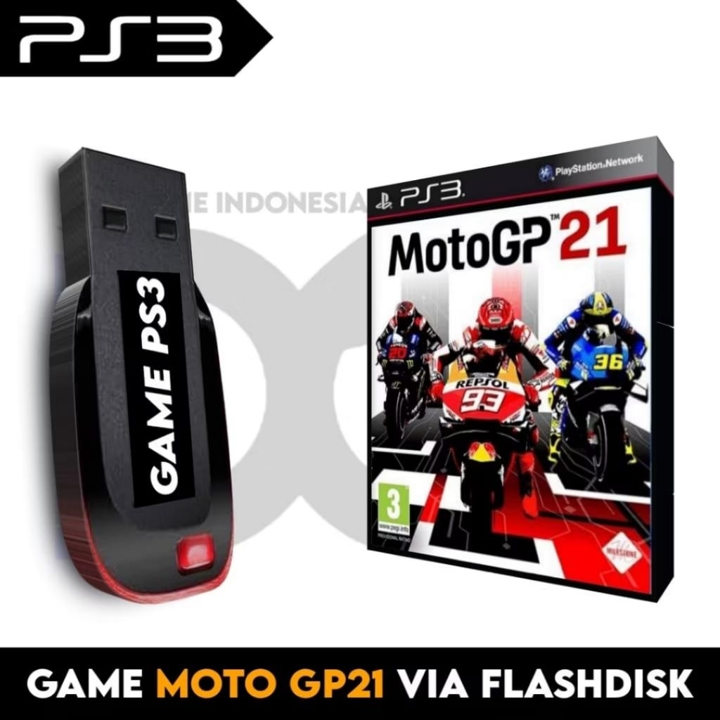 VIA FLSHDISK MOTO GP 2021/2022 MANDALIKA INDONESIA | GAME PS3 CFW HEN | BISA UNTUK SEMUA JENIS PS3