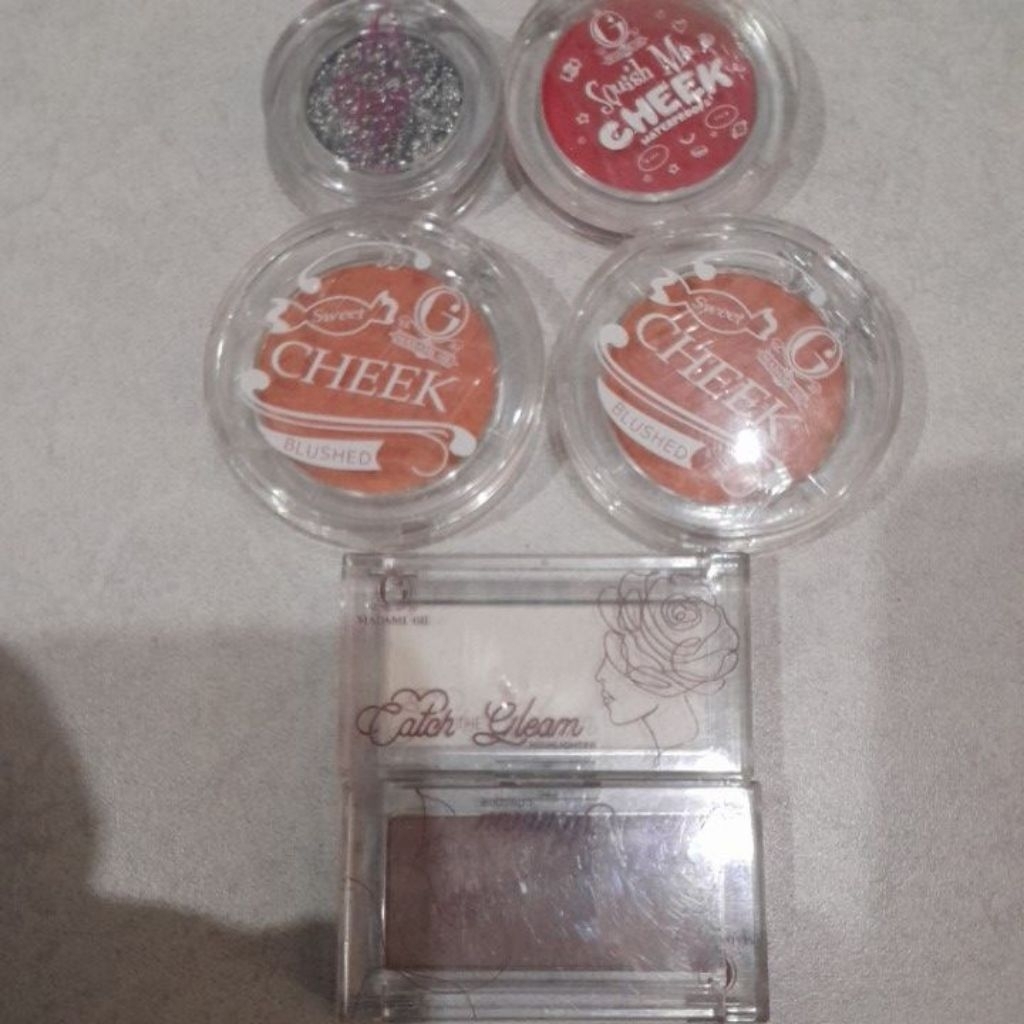 Madame Gie paket shading highlighter glitter blush on paket