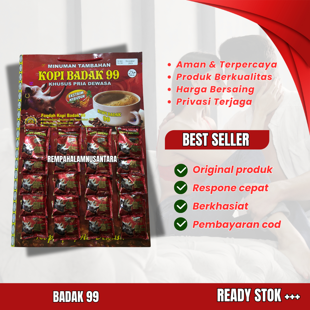 Kopi Badak 99 Original 20 Sachet Extra Nyeruduk