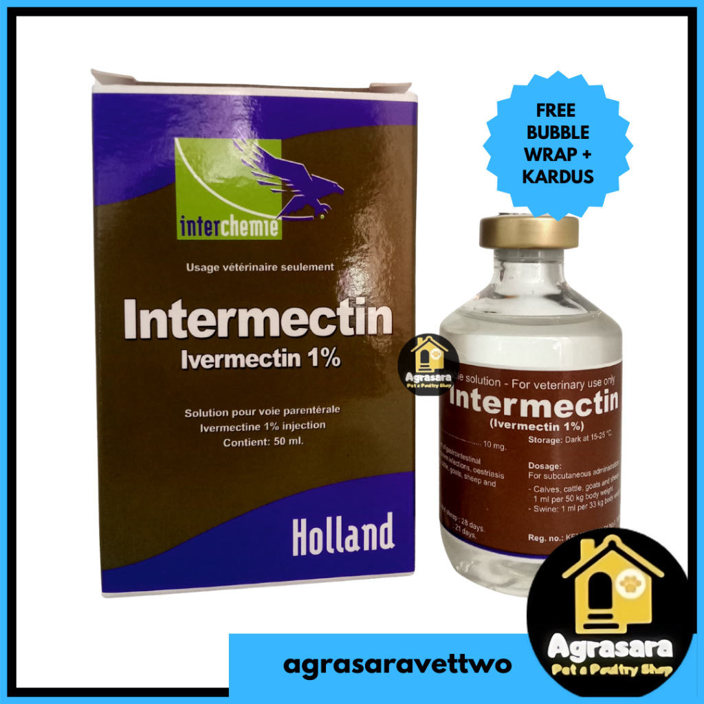 INTERMECTIN 50 ml injeksi - Obat Cacing Parasit