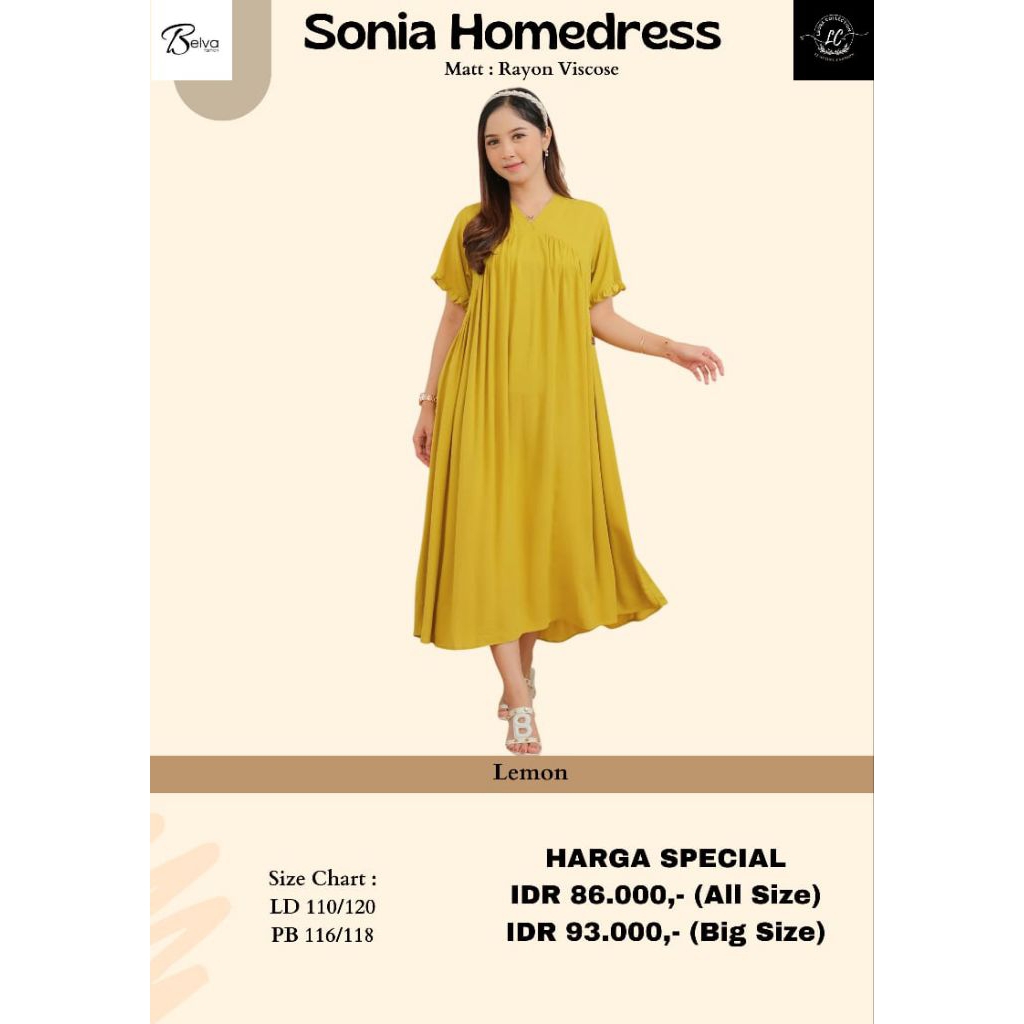 HOME DRESS POLOS BY BELVA FASHION✅SONIA HOMEDRESS✅