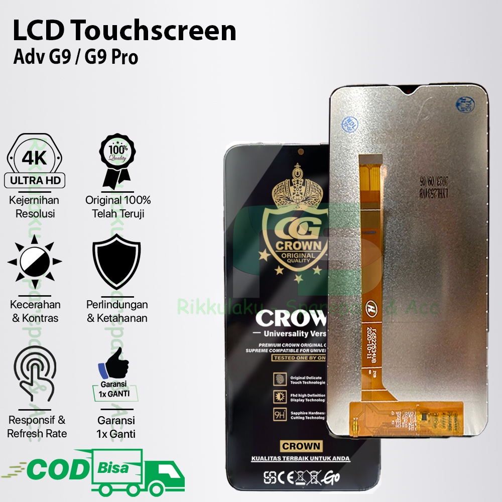 LCD Touchscreen Advan G9 / G9 Pro Original 100% Fullset