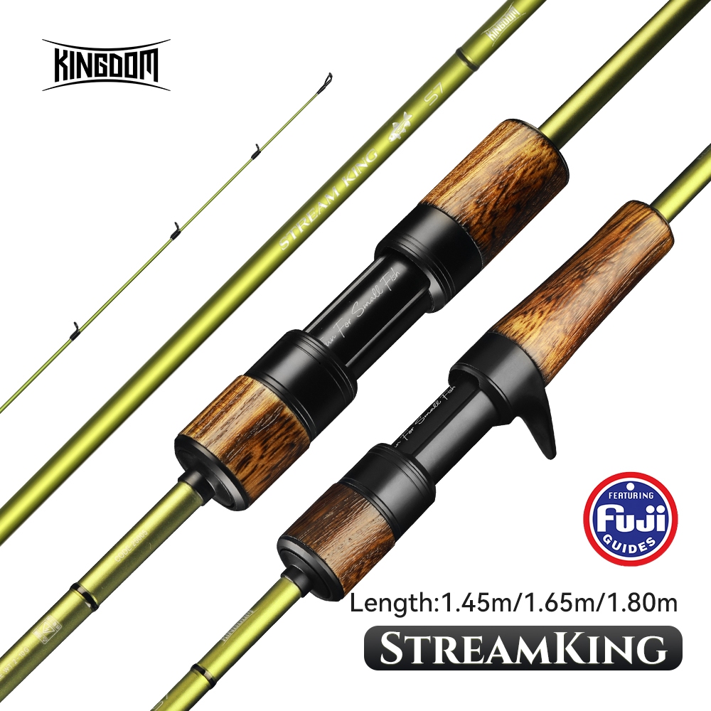 [Produk Baru]Kingdom STREAM KING S7 Joran Pancing 1,45m 1,65m 1,8m 2 Bagian 72g UL/L Power MF Action