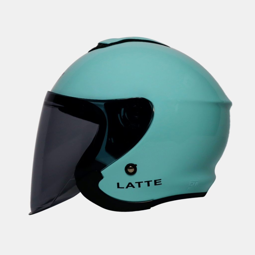 Helm Half Face JS LATTE POLOS/Helm Pria/Helm Cewek Cowok/Helm Keren/Sudah SNI/Helm SNI