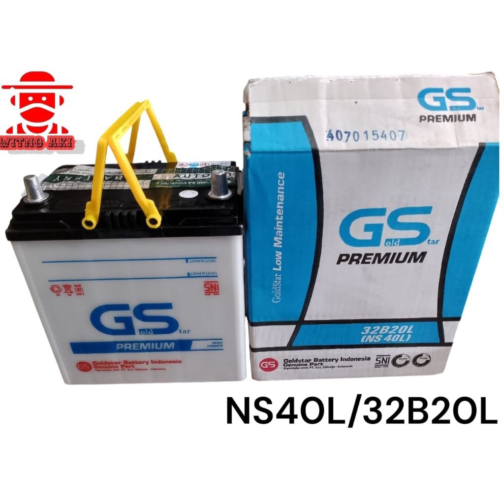 aki mobil agya, ayla, calya, sigra ns40L 32B20L GS 12v32ah basah