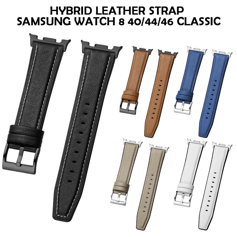 Leather Strap Samsung Watch 8 40mm/44mm/46mm Classic Strap Kulit Samsung Watch 8