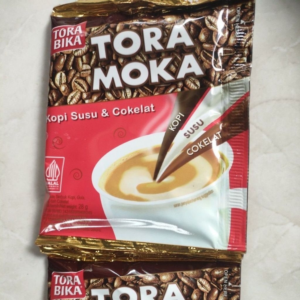 

Torabika Tora Moka 1 renteng isi 10 sachet x 28g