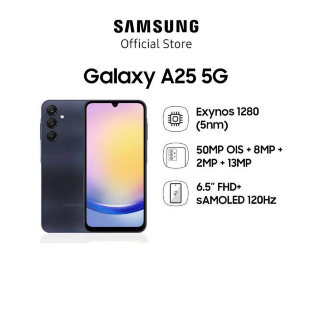 HP SAMSUNG GALAXY A25 5G 8/256 GB - SAMSUNG A 25 RAM 8GB ROM 256GB RESMI