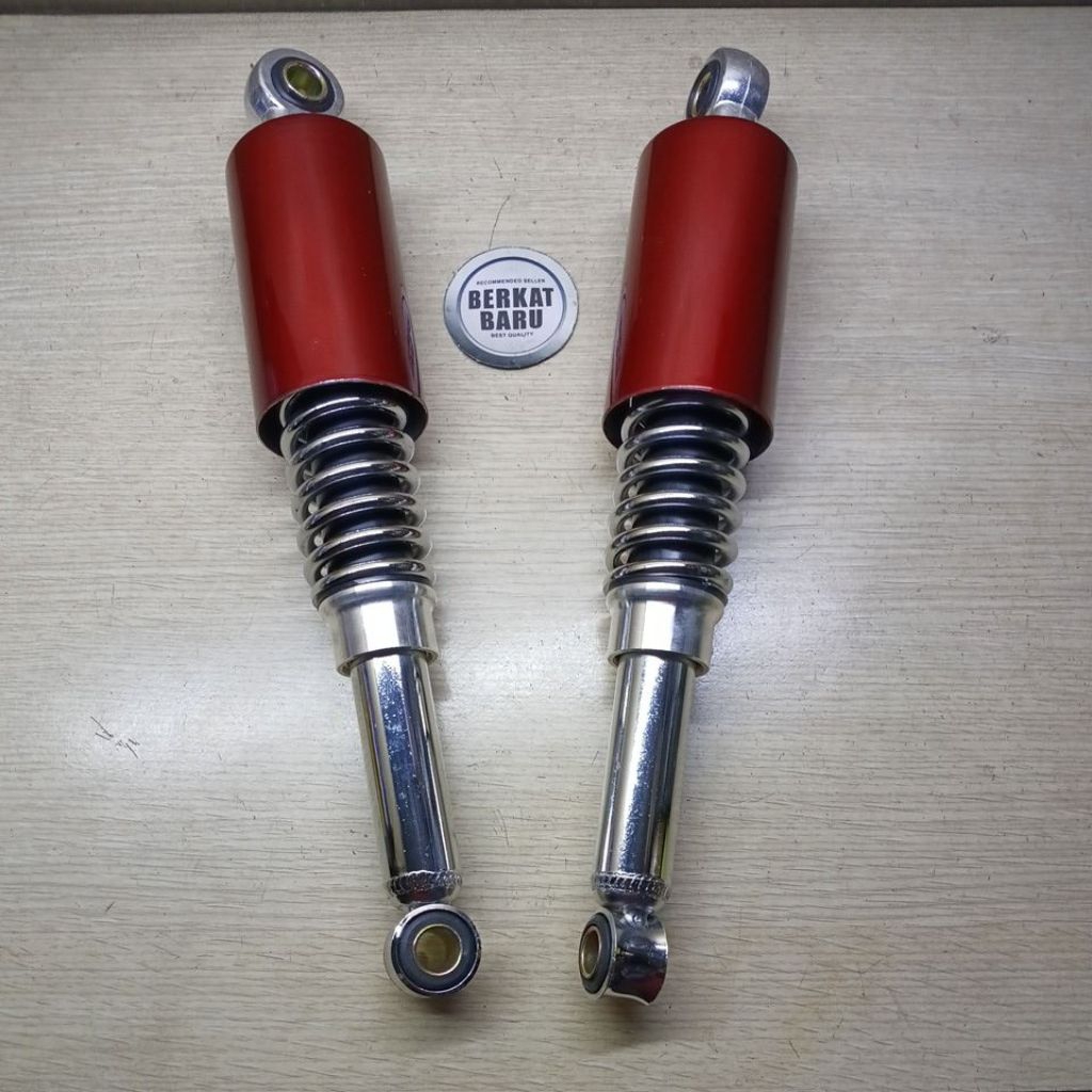 Skok Shock Belakang Suzuki A100 A 100 Merah Crome