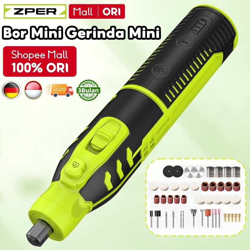 ZPER Bor Mini Drill Grinder Mini Grinda Bor Listrik Penghalus-Alat Gerinda ZP007