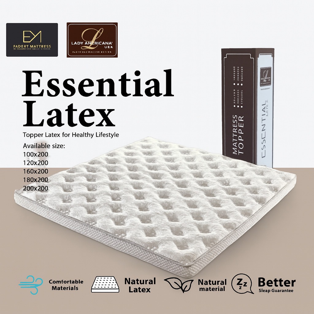 mattress matras topper latex lady americana