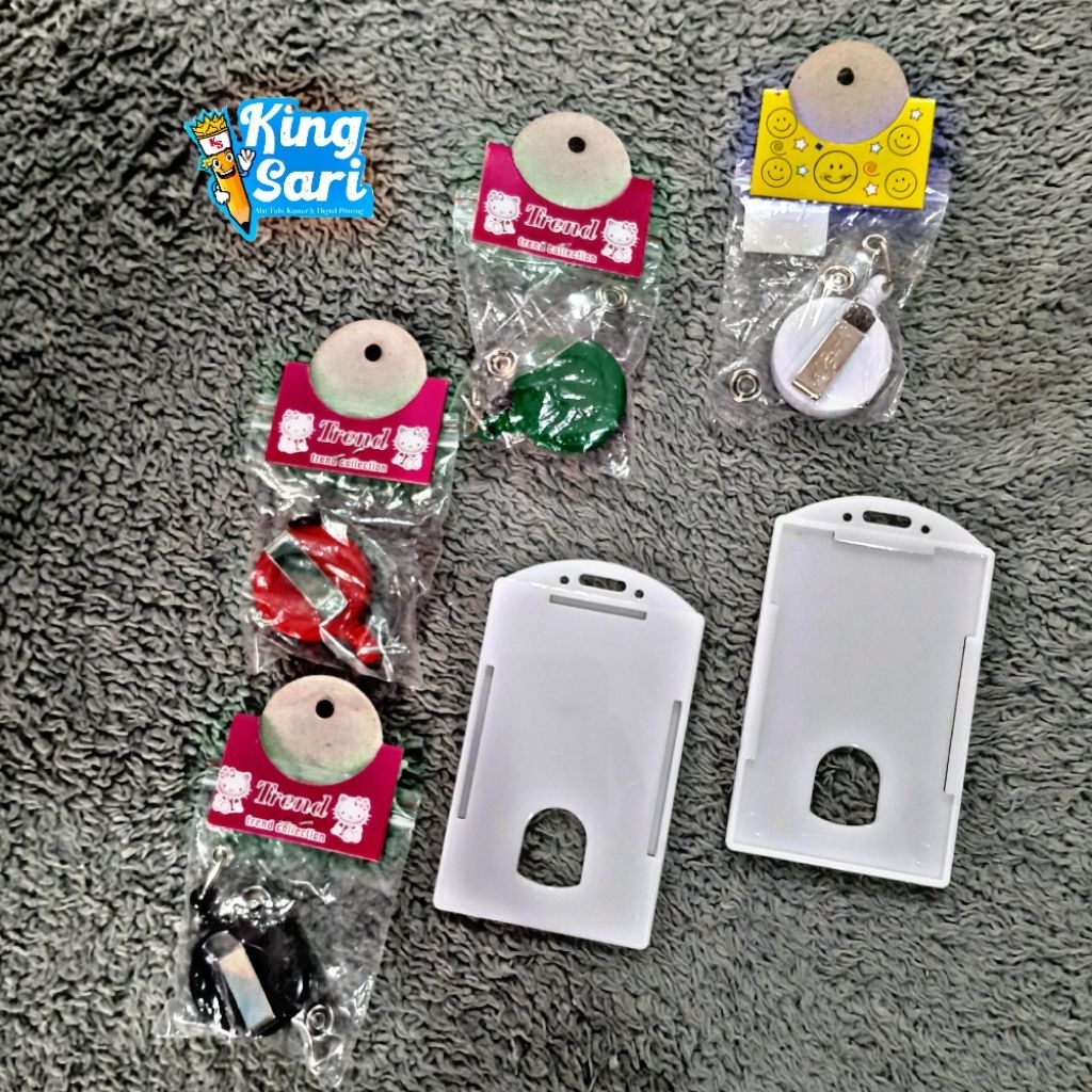 ID CARD HOLDER PLASTIK/NAME TAG YOYO MERAH/NAME TAG YOYO PUTIH/NAME TAG YOYO MERAH/NAME TAG YOYO HIJ