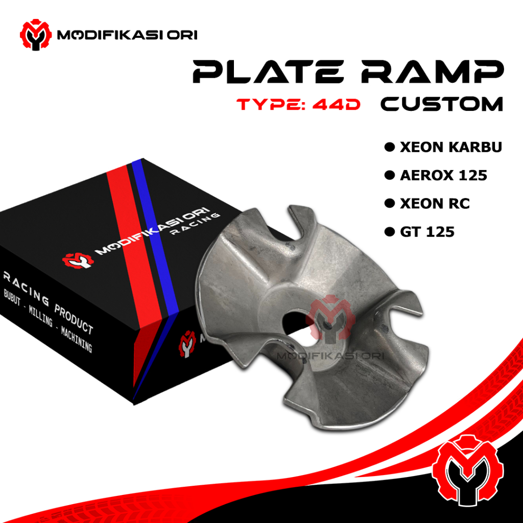 RAMPLATE 44D - TUTUP RUMAH ROLLER XEON KARBU AEROX 125 XEON RC GT 125 MIO - MODIFIKASI ORI