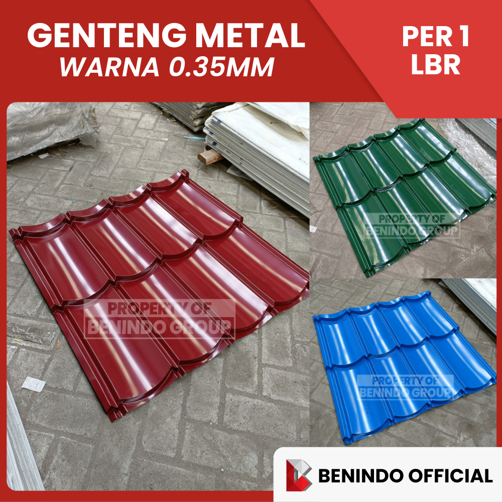 GENTENG METAL GALVALUM WARNA 2*4 - KINGSTAR ROOF 0.35MM