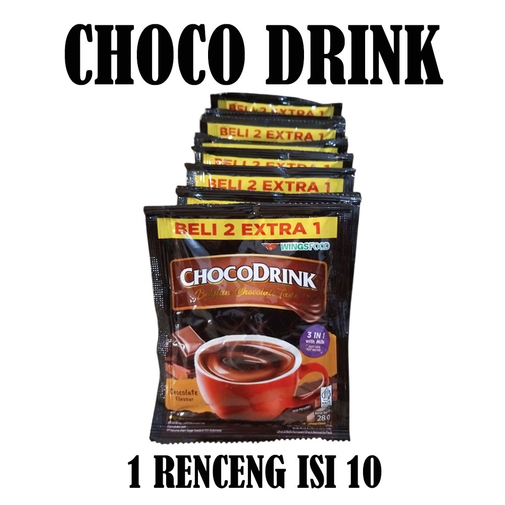 CHOCO DRINK BELGIAN CHOCOLATE RENCENG ISI 10