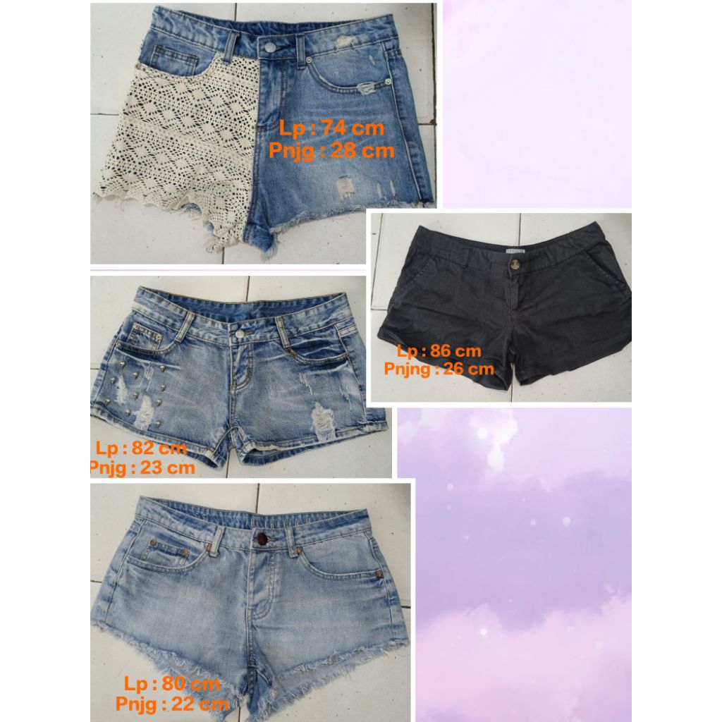 Preloved Hotpants Jeans Part 1 | Hotpants wanita | Celana wanita | Preloved Bawahan wanita