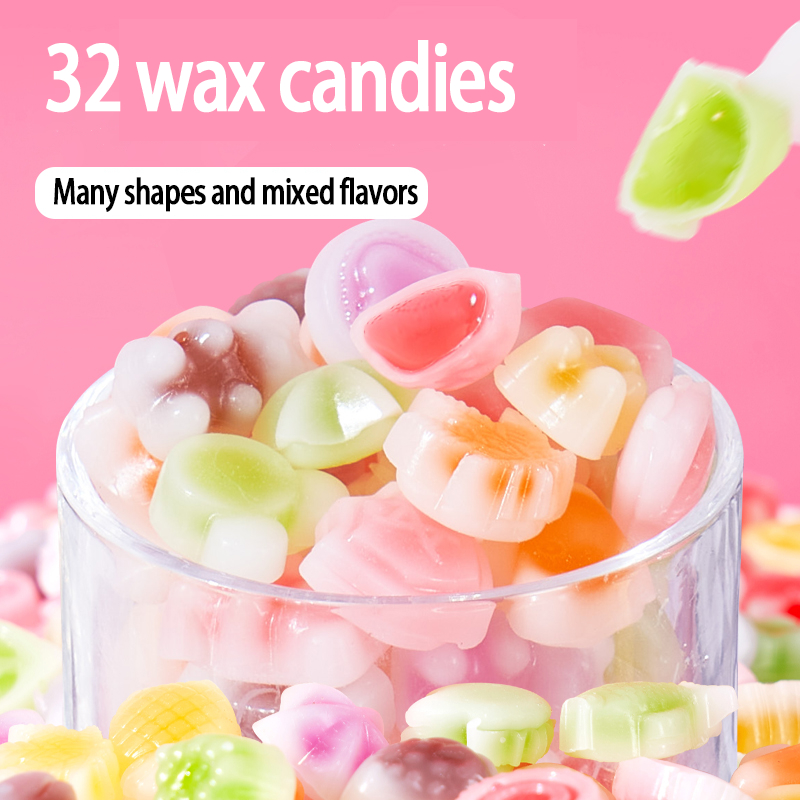 Pretty_Ballerinas Halfoma Permen Lilin Snack Unik 32 Permen Sedang Camilan Populer Permen Viral