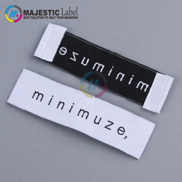 woven label custom/woven custom/woven/woven logo custom (1x5cm)