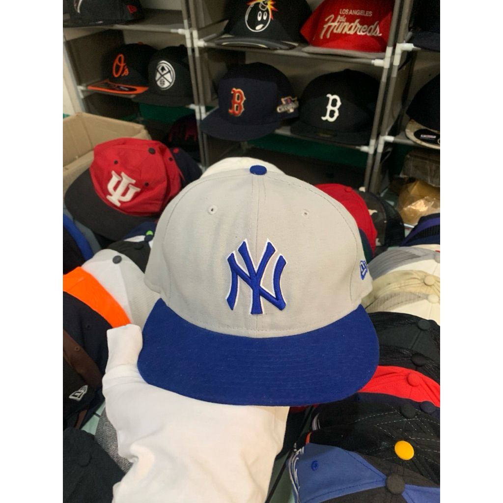 topi New era MLB NY biru abu