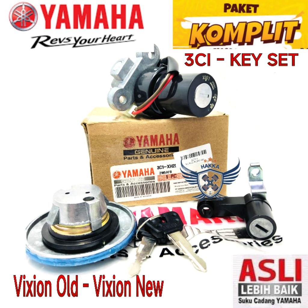 3CI ORIGINAL KUNCI KONTAK YAMAHA VIXION OLD, KUNCI KONTAK YAMAHA VIXION NEW, KUNCI KONTAK VIXION OLD