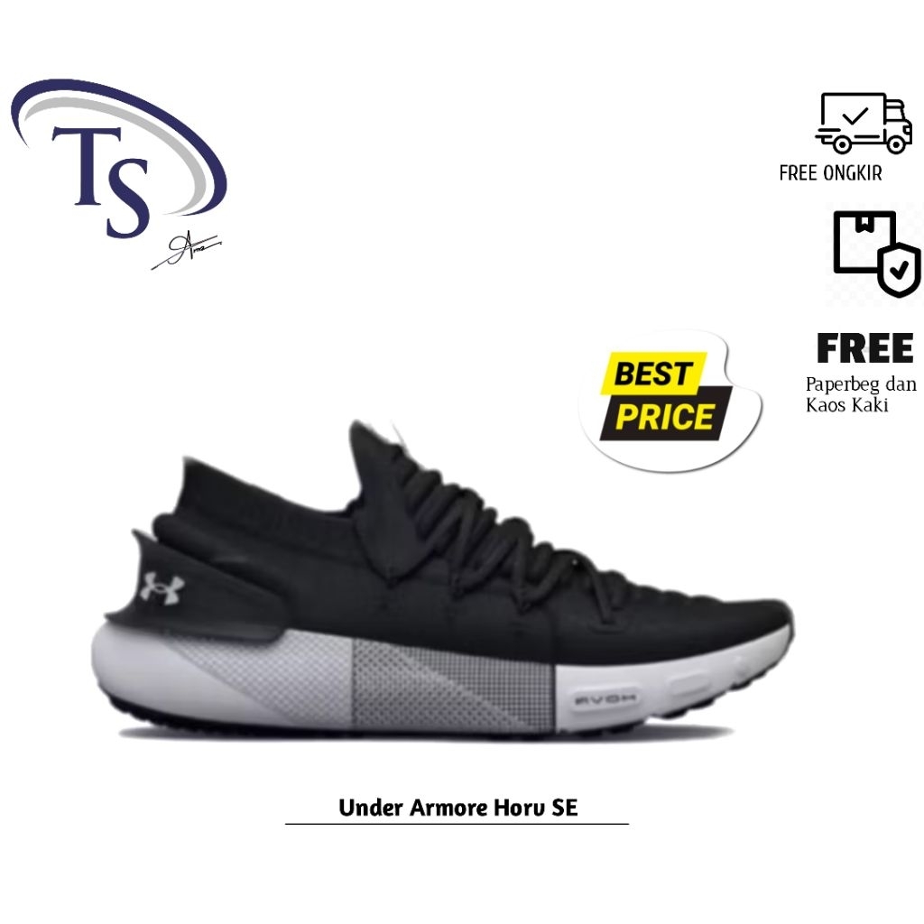 Running Shoes Under Armour HOVR Phantom 3 Black White Original