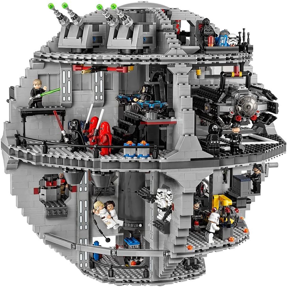 LEGO Star Wars Death Star 75159 Space Station Building Kit with Star Wars Minifigures for Kids and A