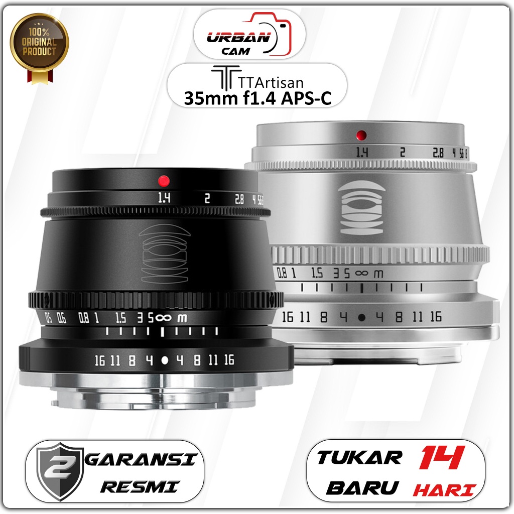 TTArtisan 35mm F1.4 APS-C / Lensa TTArtisan 35mm F1.4