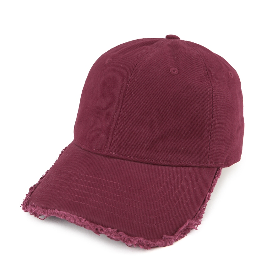 Urban State - Frayed Baseball Cap - Maroon