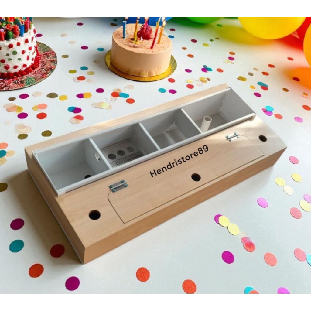 Tutup aquarium 70cm + filter talang custom