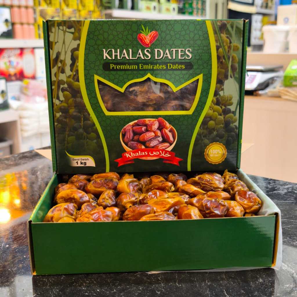 KURMA KHALAS 1kg [toples]// DUS COKLAT