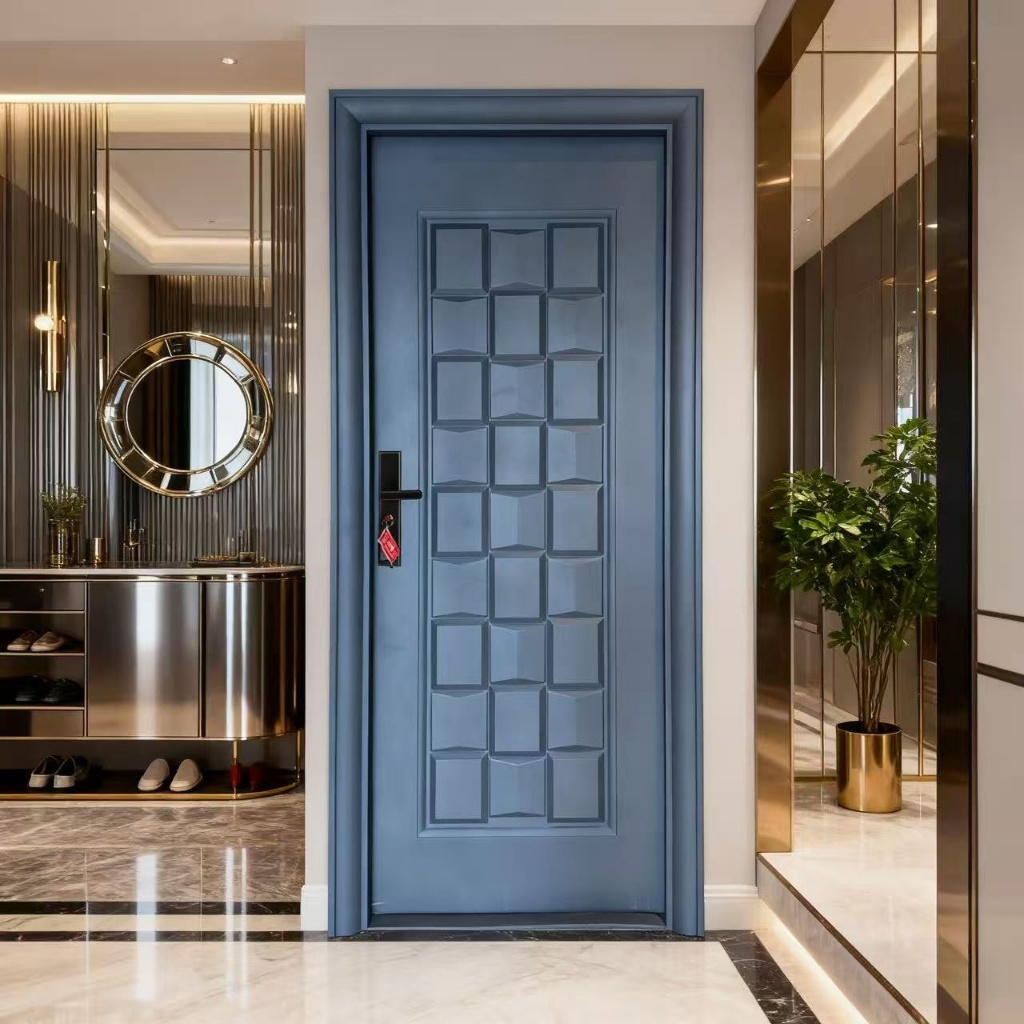 ZW - ( Pintu baja A041) Pintu kamar / Full set pintu utama / (Daun Pintu + Handel + Engsel + Kusen +