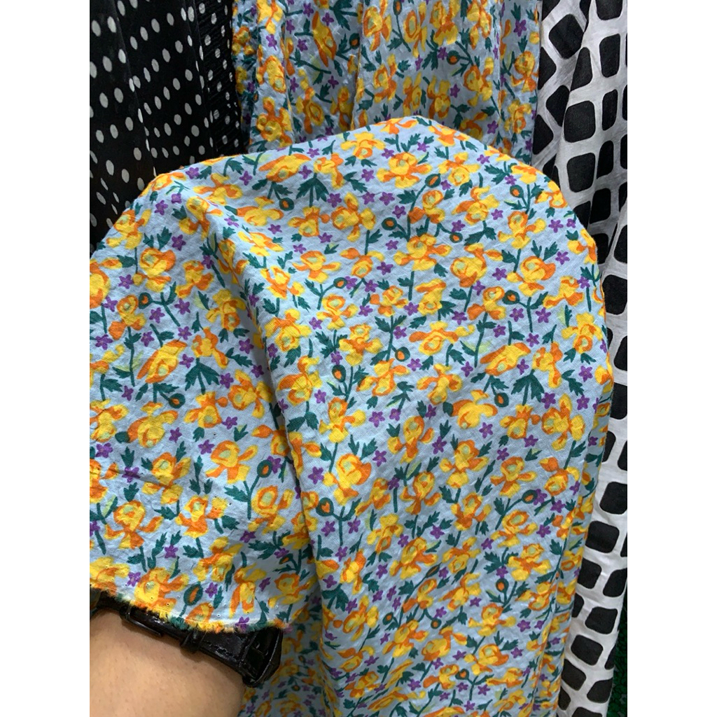 kain cotton crinkle motif || kain cotton premium || kain cringle meteran || lq hrg 0,5 mtr