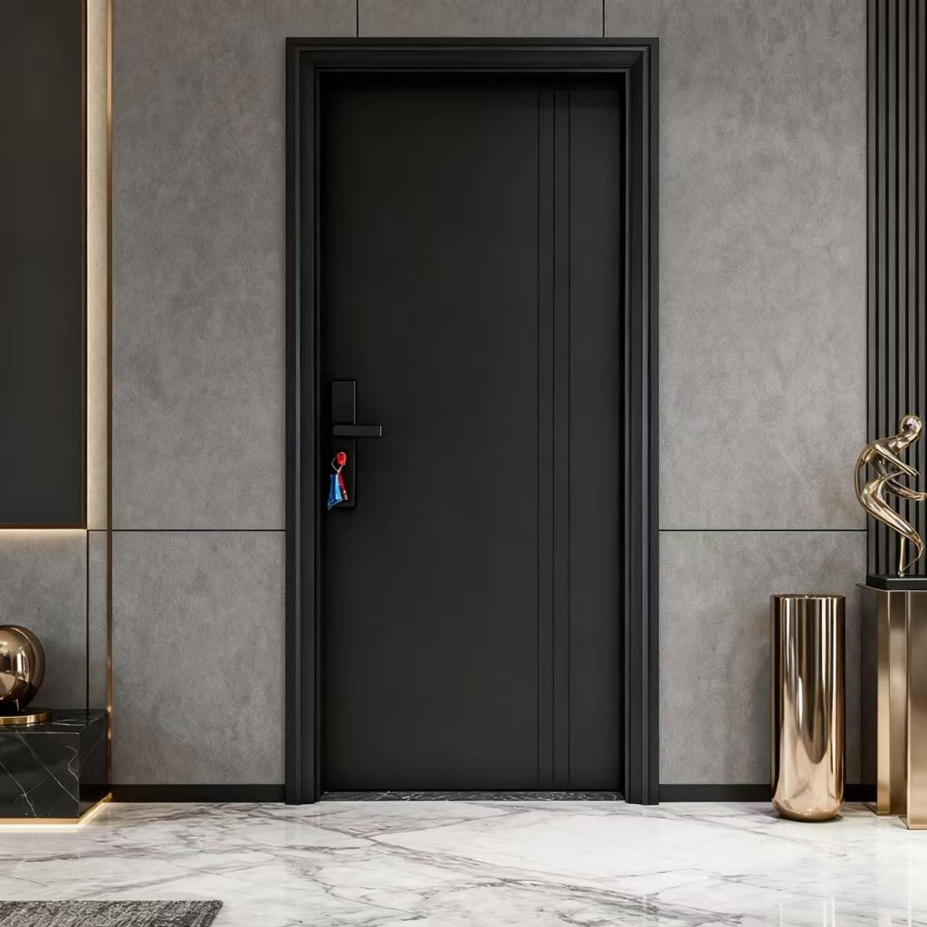 ZW - ( Pintu baja A036) Pintu kamar / Full set pintu utama / (Daun Pintu + Handel + Engsel + Kusen +