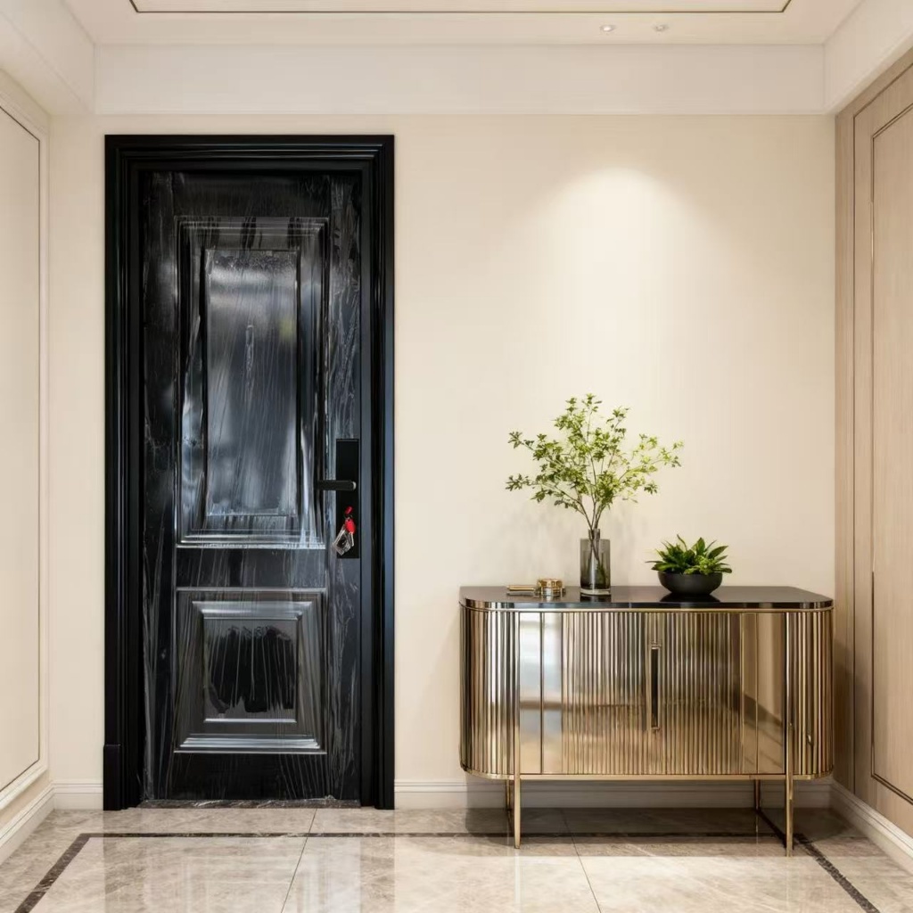 ZW - ( Pintu baja A039) Pintu kamar / Full set pintu utama / (Daun Pintu + Handel + Engsel + Kusen +