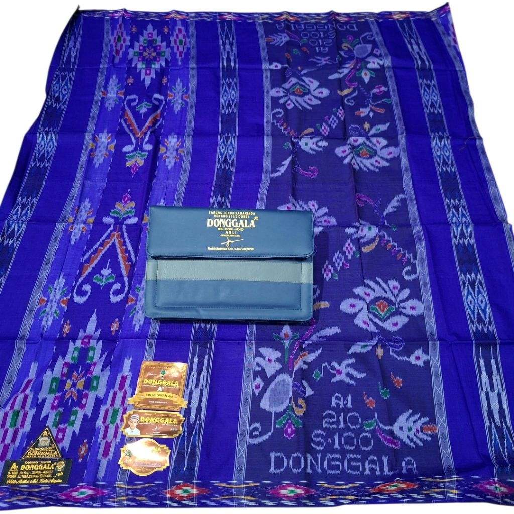 SARUNG DONGGALA S-100 FULL SUTRA 100% MGT SELEMPANG A1 ORIGINAL JAHIT TENGAH slempang TERBARU TERMUR