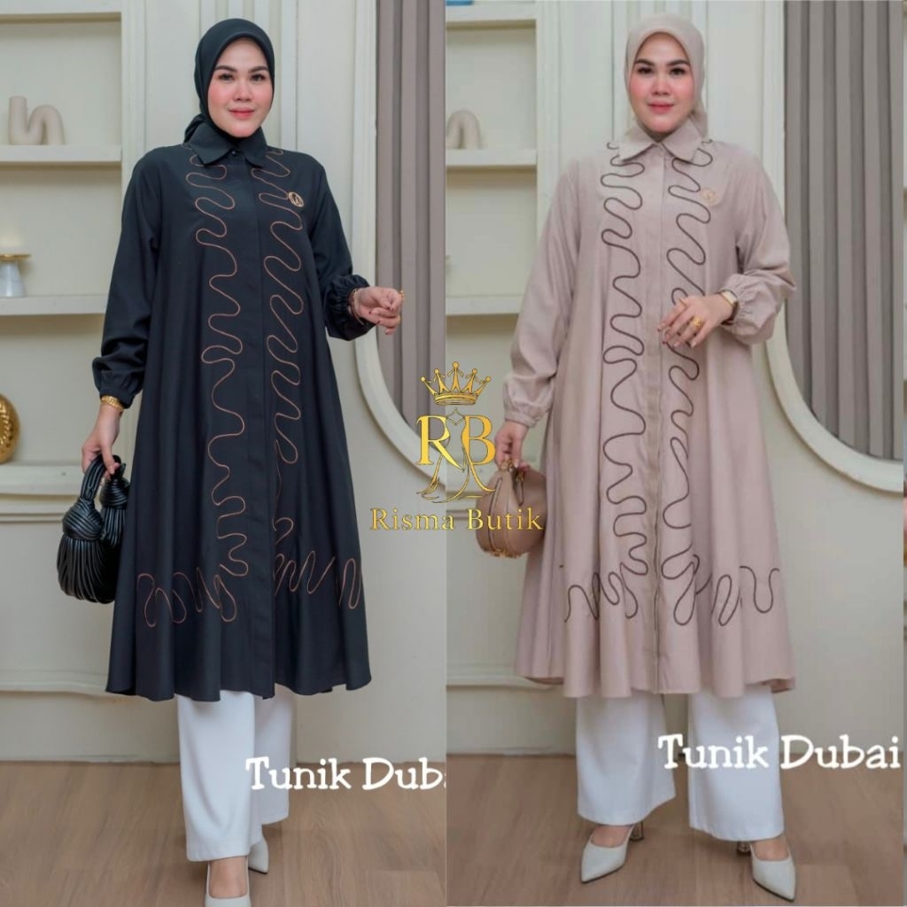 Tunik Winody Dubai Tunik Wanita Busui Katun Casual