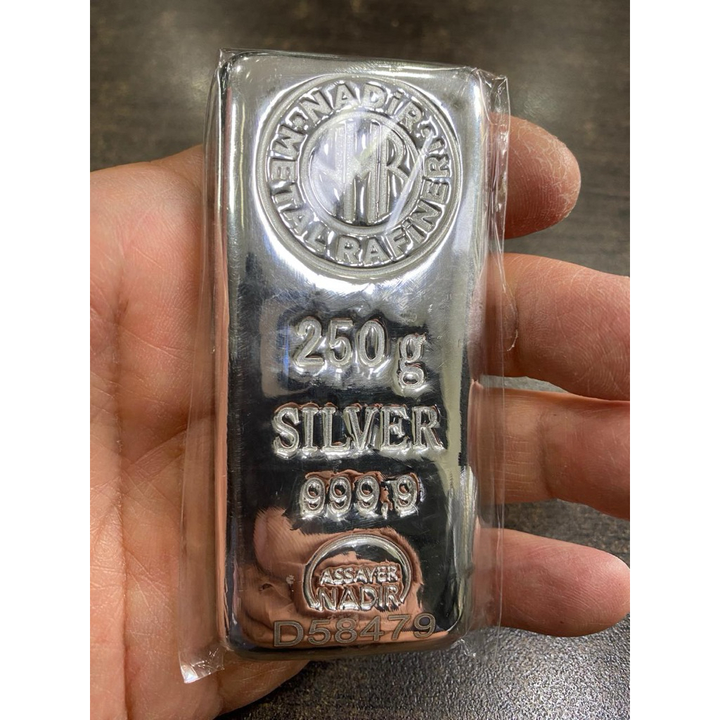 Nadir Silver Bar - fine silver import 250 gr