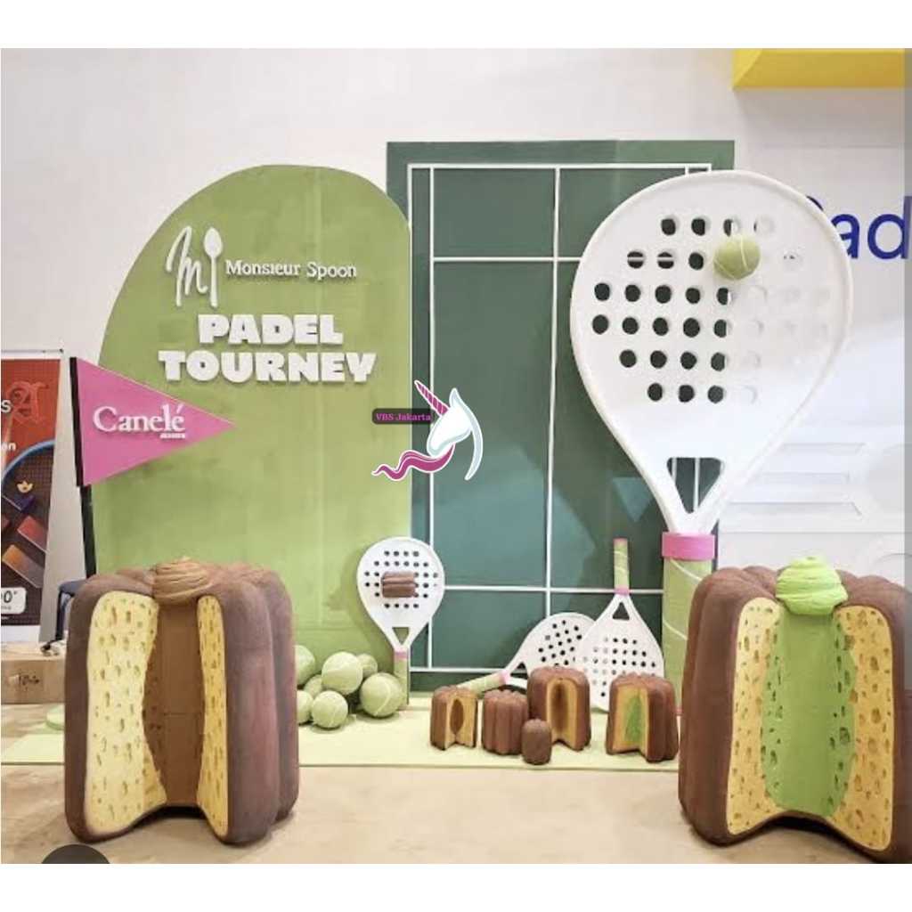 STANDING BACKDROP ULANG TAHUN ACARA PADEL TENNIS PADDLE SPORT OLAHRAGA BULUTANGKIS BADMINTON SEPAKBO