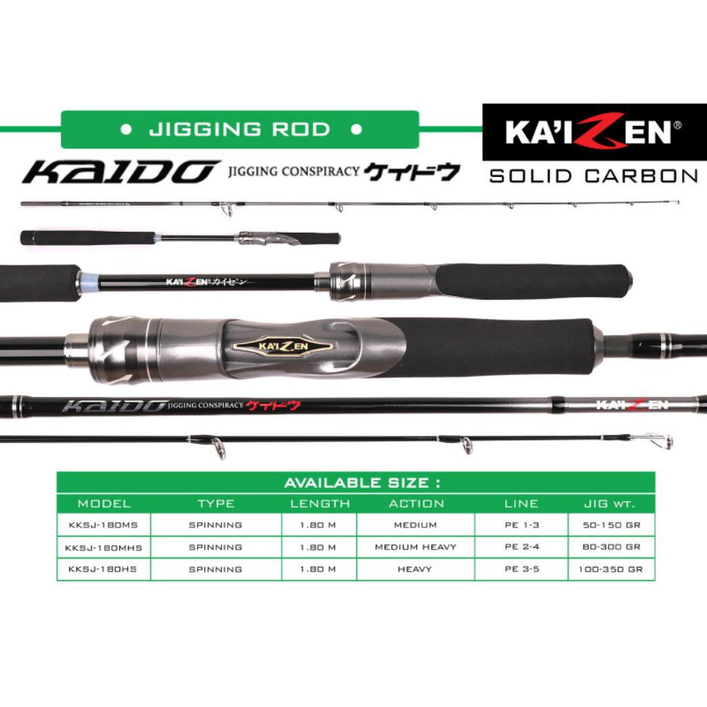 Joran Jigging KAIZEN OSHIMA | KAIDO | Solid Carbon | Joran Laut | Saltwater | Joran Carbon Solid