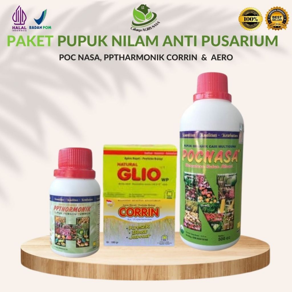 Natural Nusantara POC nasa dan harmonik Pupuk NILAM / Pupuk  Penyubur Tanaman Daun, Batang