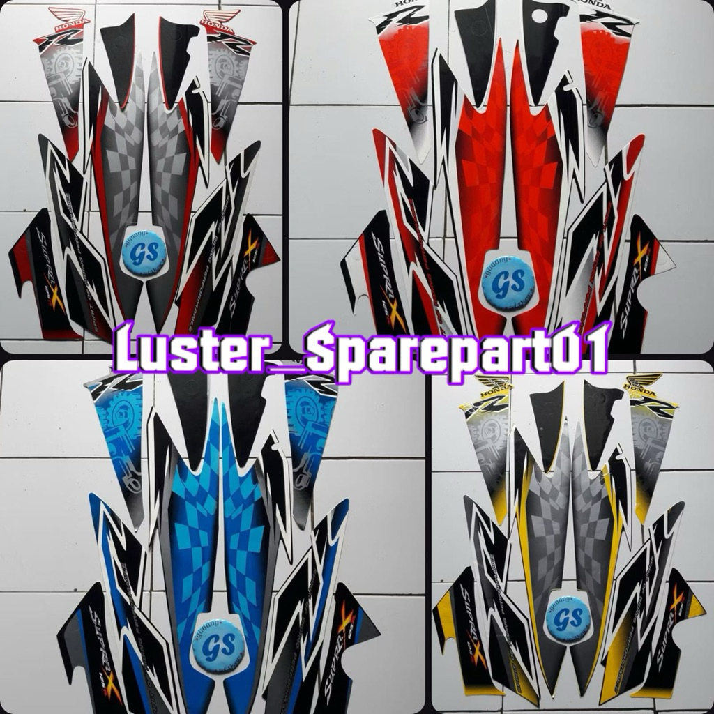 STIKER STRIPING LIS BODY HONDA SUPRA X 125 R 2008 LIS STIKER SUPRA X 125 R 2008 termurah & terlaris