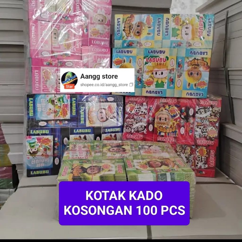 

kotak kado kosongan 100 pcs karakter campur